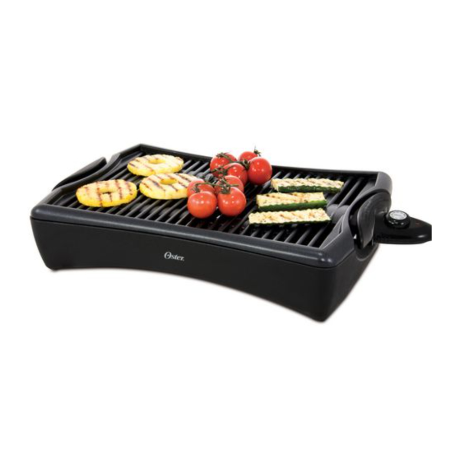 Oster 4770, 4774, 4777 Indoor Grill Manual ManualsLib
