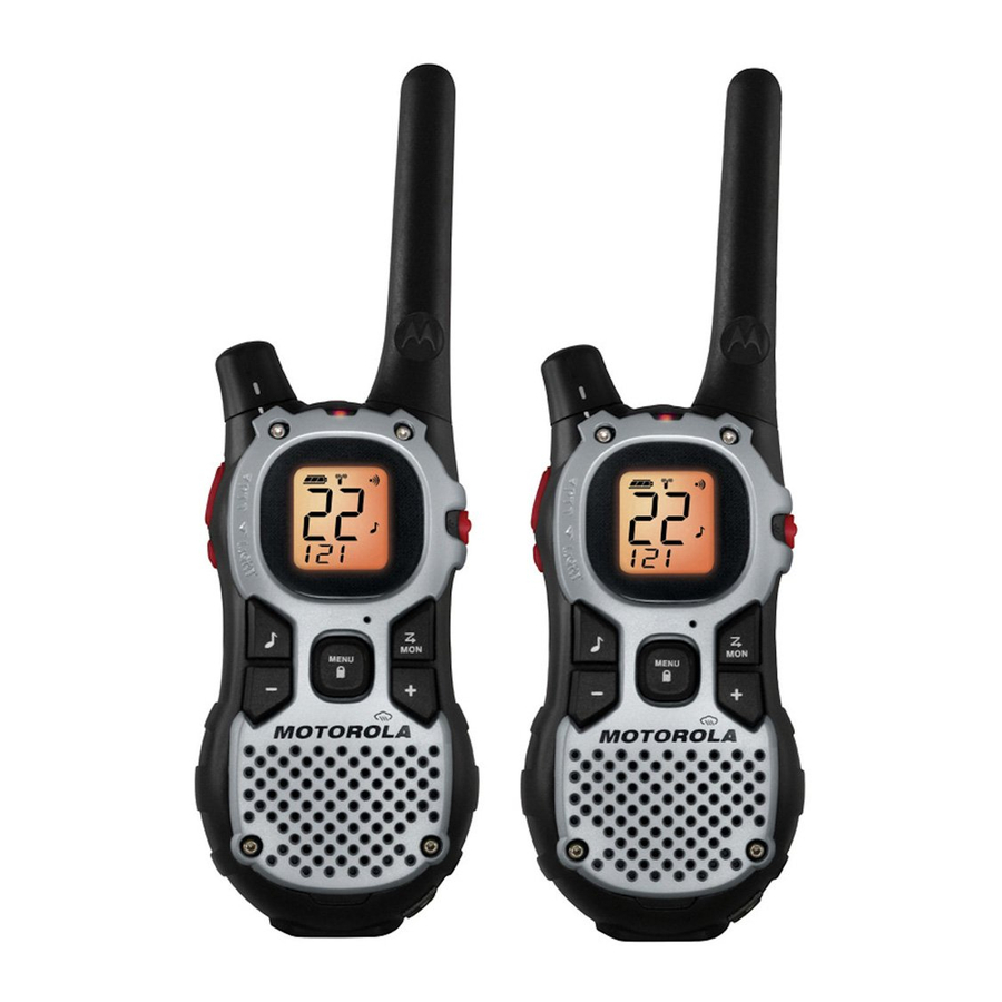 Motorola TALKABOUT MJ Series - Two-Way Radio Manual | ManualsLib