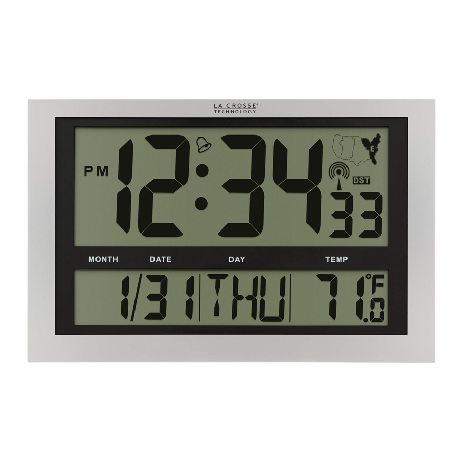 La Crosse 513-1211 - Atomic Digital Clock Manual | ManualsLib