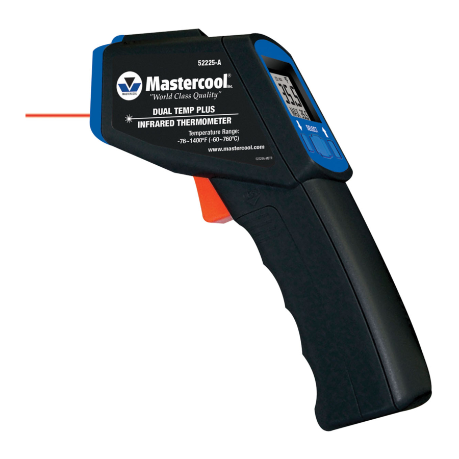 MasterCool 52225A Dual Temp Infrared Thermometer Operating Manual