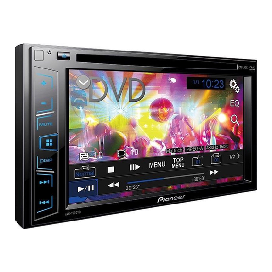 PIONEER AVH-290BT INSTALLATION MANUAL Pdf Download | ManualsLib