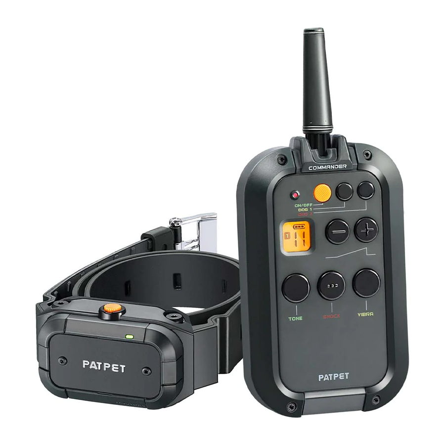 PATPET pcollar 920 Remote Training Collar Manual ManualsLib