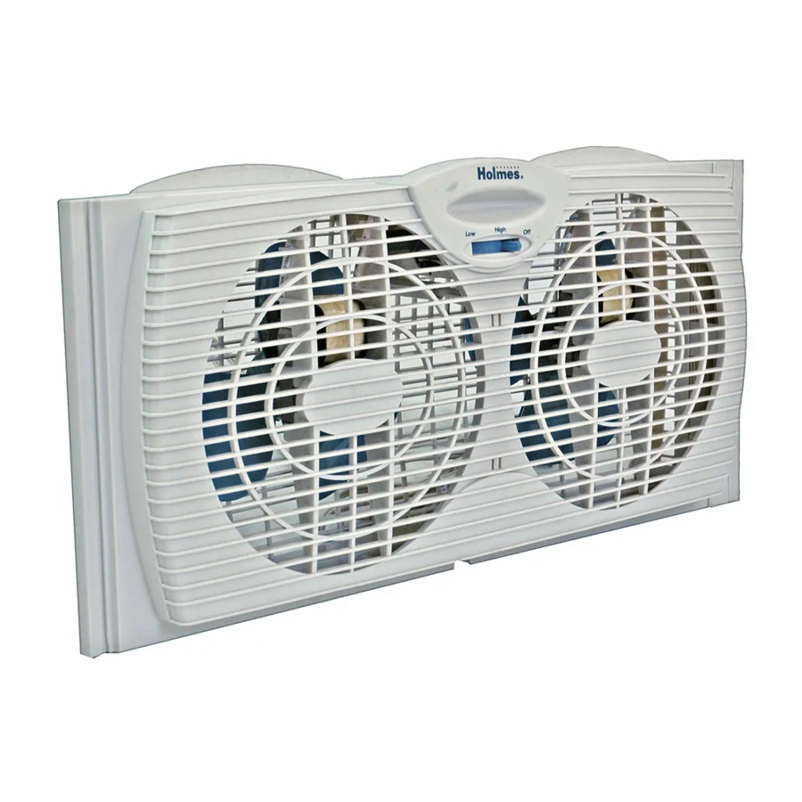 Holmes HAWF2021TG, HAWF2021 - Twin Window Fan Manual | ManualsLib