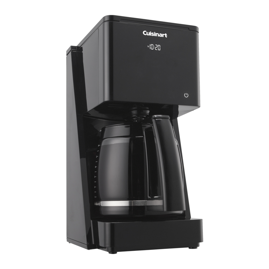 Cuisinart DCCT20 Touchscreen 14Cup Coffeemaker T Series Manual
