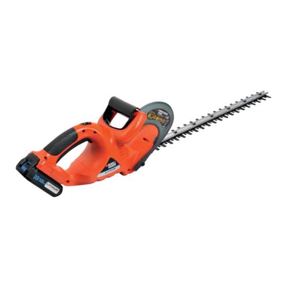 User Manuals: Black & Decker GTC610L Hedge Trimmer