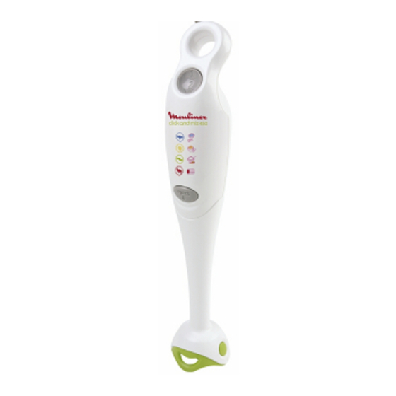 Moulinex CLICK AND MIX Manual