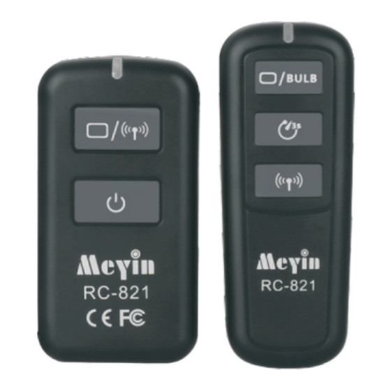 Meyin RC-821 User Manual
