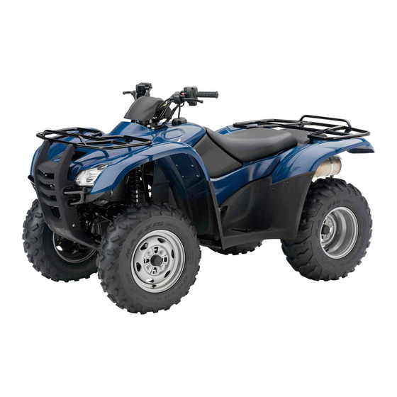 Honda 2007 TRX420FM Owner's Manual