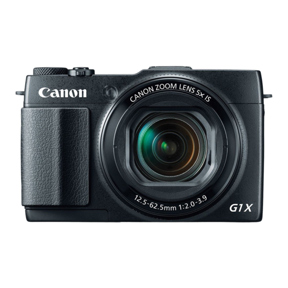 Canon PowerShot G1 X Mark II User Manual