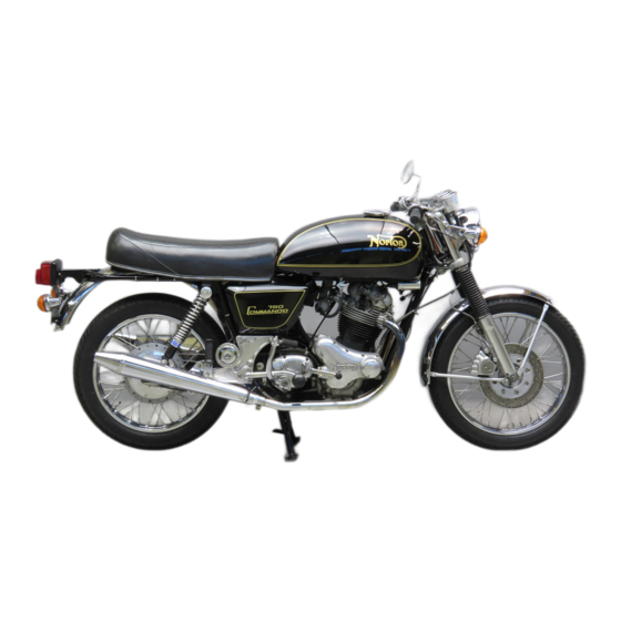 Commando NORTON 750 Rider's Manual