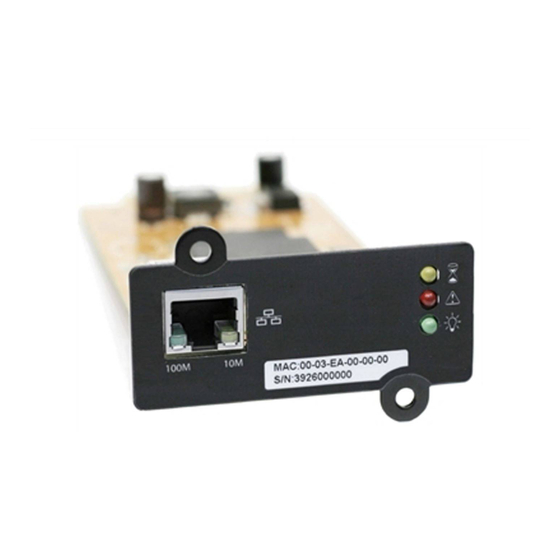 Vertiv Liebert IntelliSlot WEBRT3N User Manual