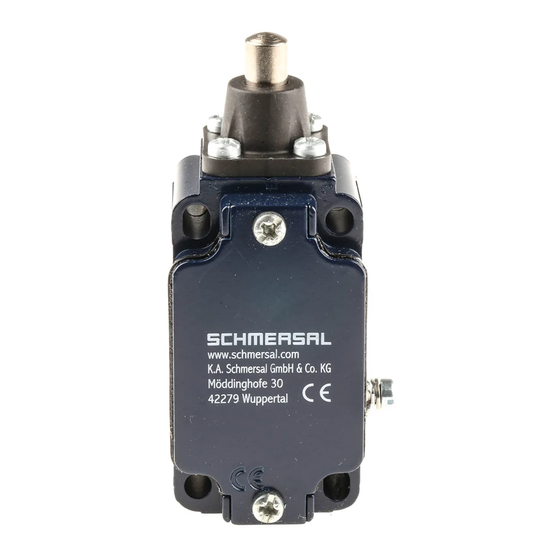 schmersal EX-Z 355 Series Operating Instructions Manual