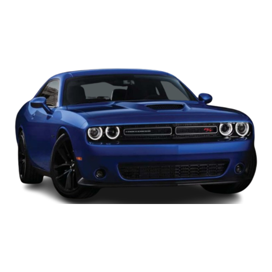 Dodge Challenger 2019 Quick Reference Manual