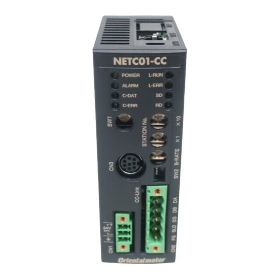 Oriental motor NETC01-CC Manual