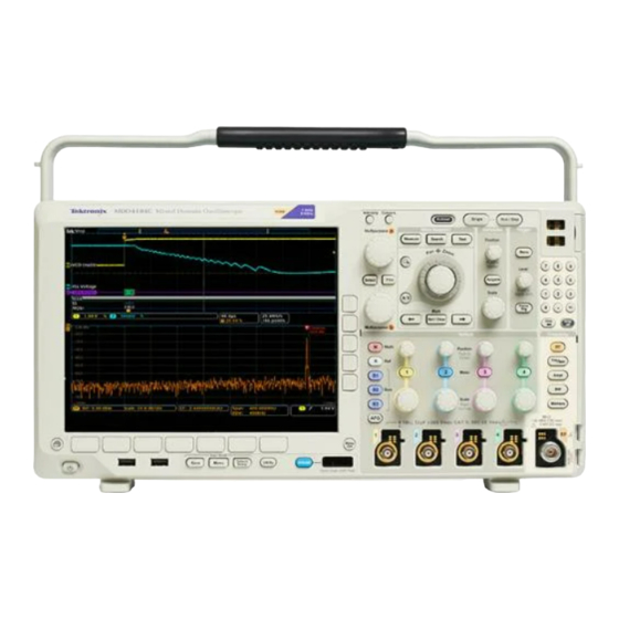 Tektronix MDO4000 Series Instruction Manual