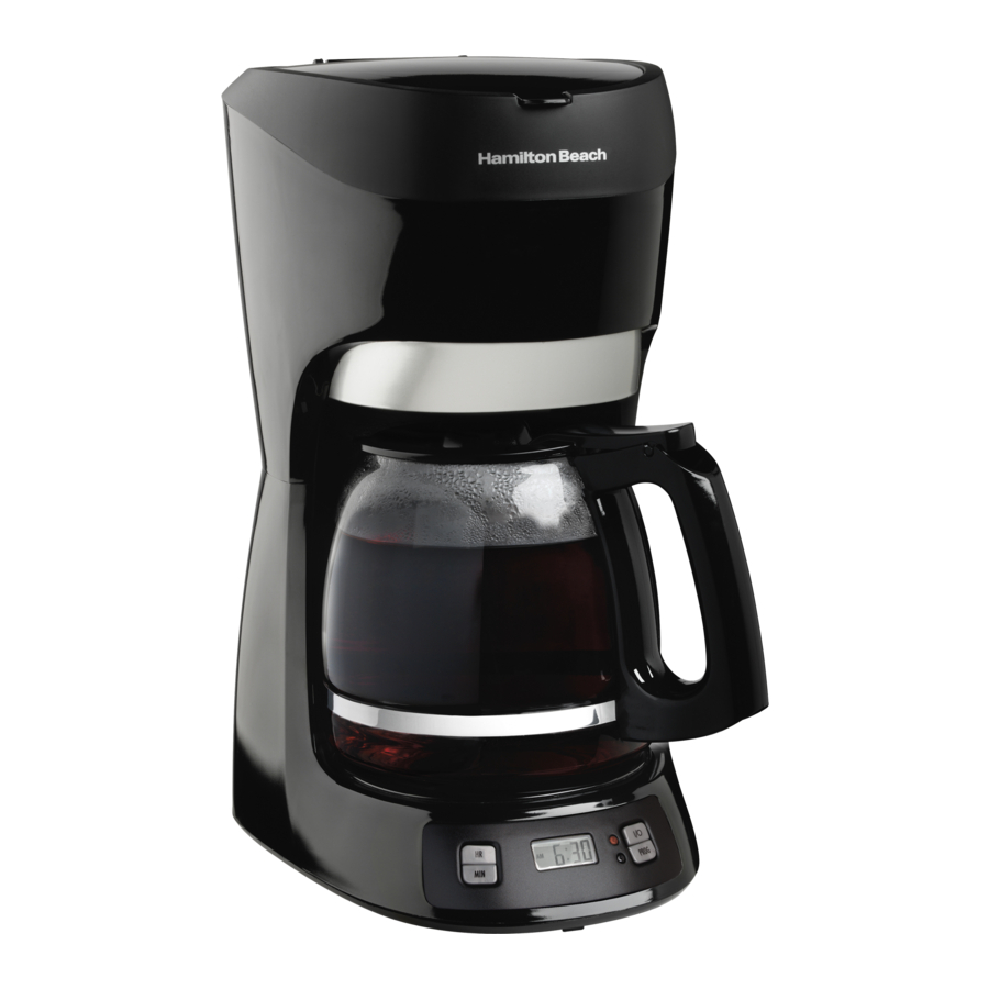 Hamilton Beach 49315, 49316, 49444, 49463, 49467 Coffee Maker Manual ManualsLib