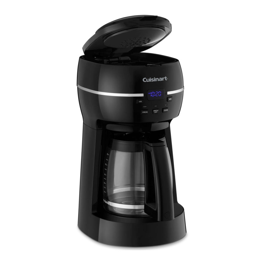 Cuisinart DCC1500 Series 12Cup Programmable Coffeemaker Manual