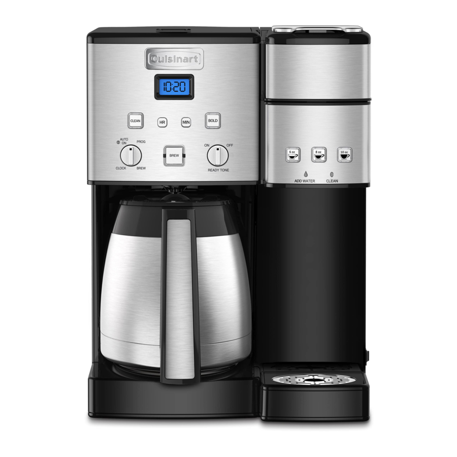 Cuisinart SS20 Series Thermal Coffee Center Manual ManualsLib