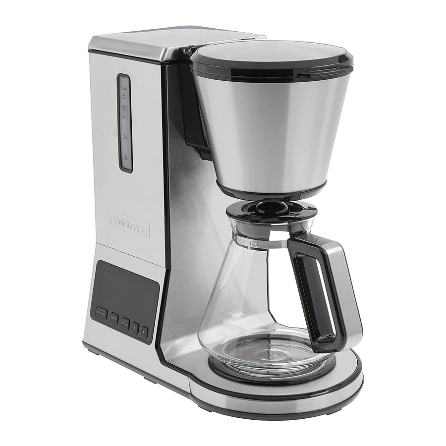 Cuisinart CPO800 PurePrecision PourOver Coffee Brewer Manual