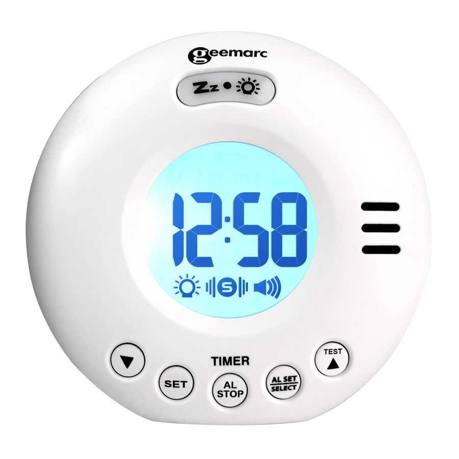Geemarc Wake 'n' Shake Voyager V2 Alarm Clock User Manual ManualsLib