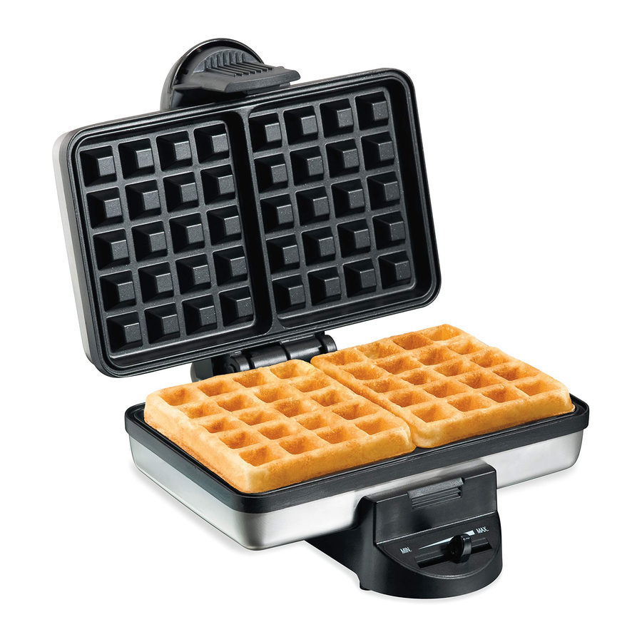 Hamilton Beach 26009 Waffle Maker Manual ManualsLib