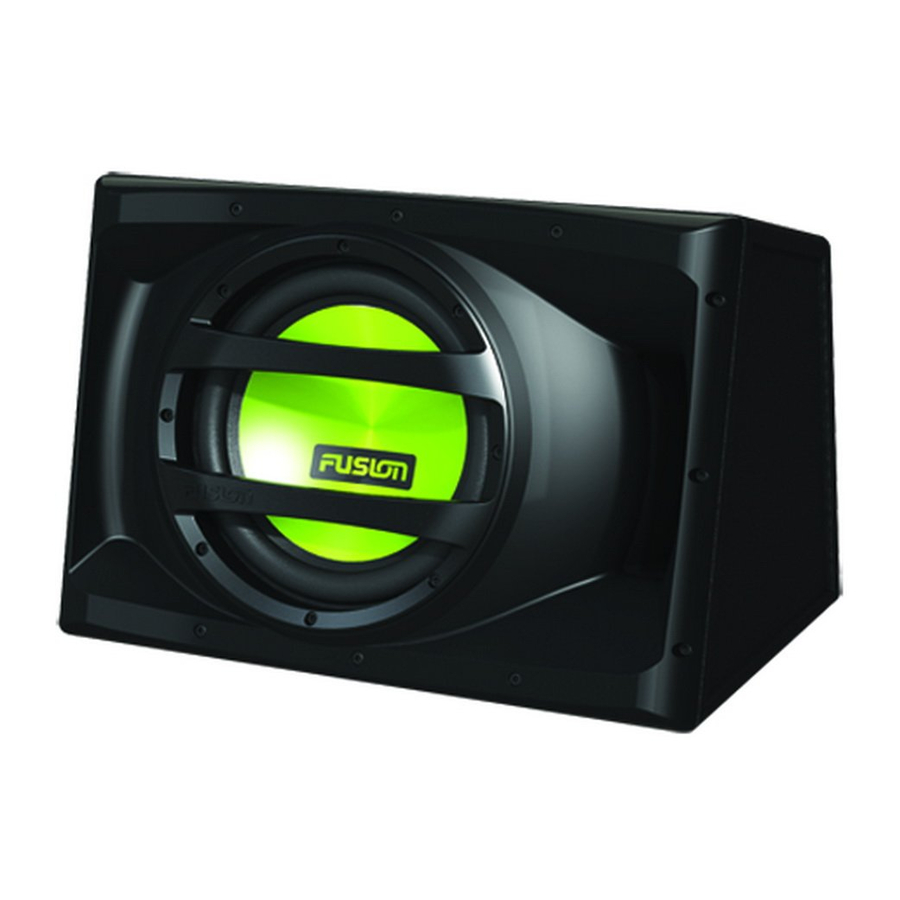 Fusion EN-AW1121 - Encounter Active Wedge Subwoofer Manual | ManualsLib