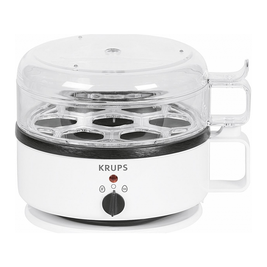 Krups Egg Cooker - Which side is boil? 