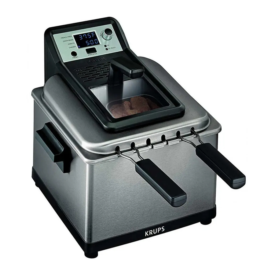 KRUPS KJ502D51 4.5L Deep Fryer with 3 Baskets Manual ManualsLib