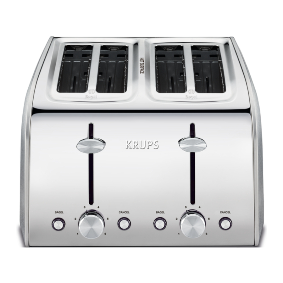 KRUPS KH250, KH251 Toaster 2Slice & 4Slice Manual ManualsLib