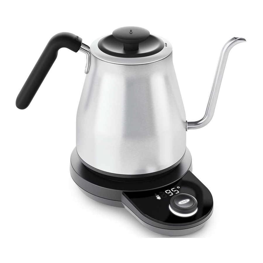 OXO BREW Adjustable Temperature Pour-Over Kettle Manual | ManualsLib