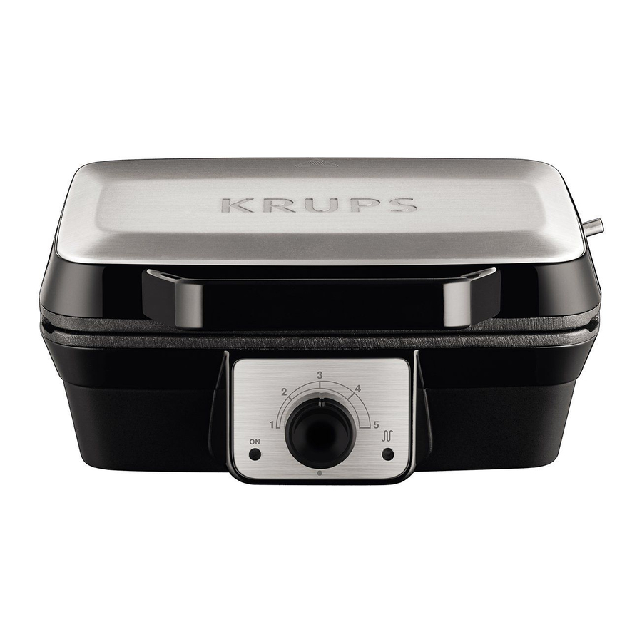 KRUPS WD6008 Waffle Maker Manual ManualsLib