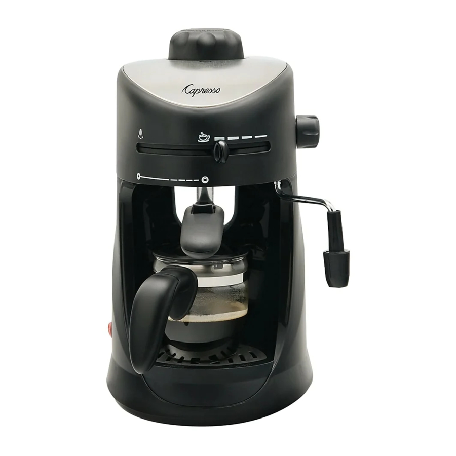 Capresso 303 - 4-cup Espresso Cappuccino Machine Manual | ManualsLib