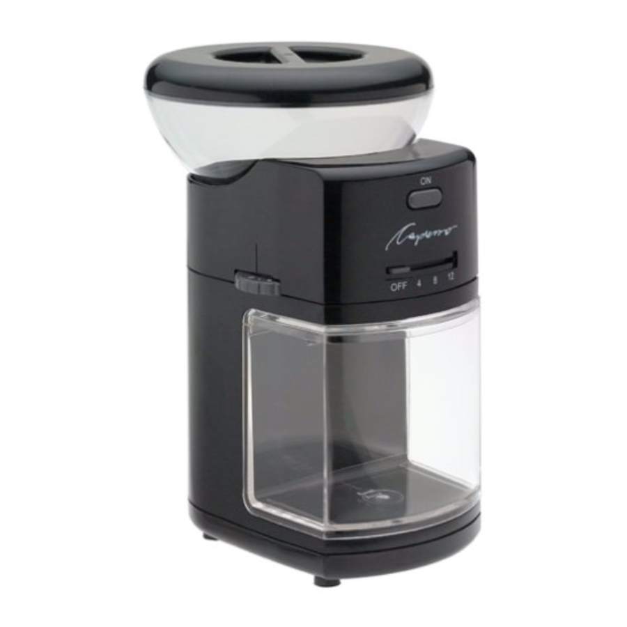 Capresso 551 Coffee Burr Grinder Manual ManualsLib