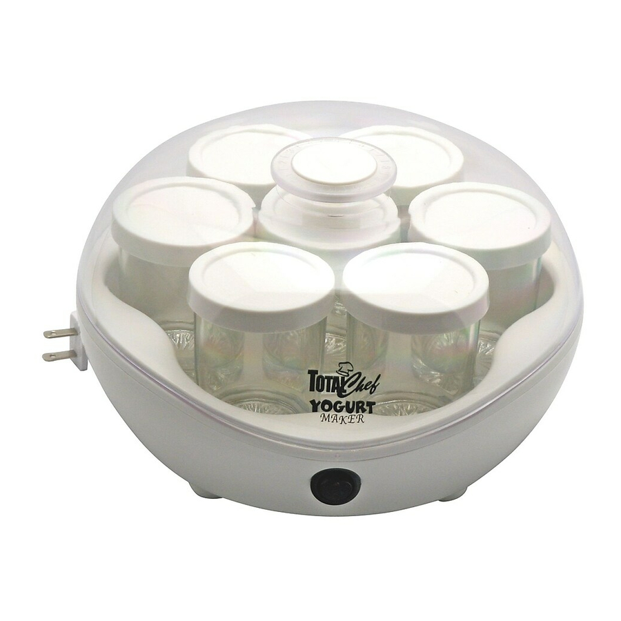 Koolatron Total Chef TCYM07 Yogurt Maker Manual ManualsLib