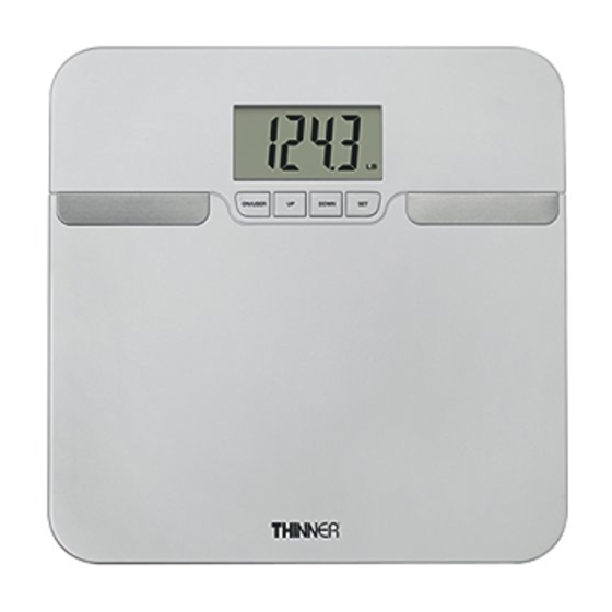 Thinner TH210 Bathroom Scales User Guide ManualsLib
