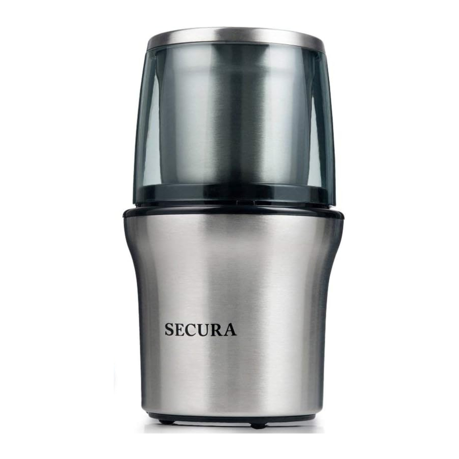 Secura SP7412 Coffee & Spice Grinder Manual ManualsLib