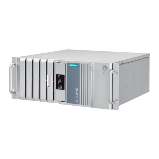 Siemens SIMATIC IPC RW-545A Manuals