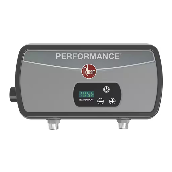 Rheem RETEX-04T Use & Care Manual