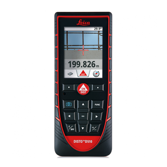 Leica Disto D510 Quick Start Manual