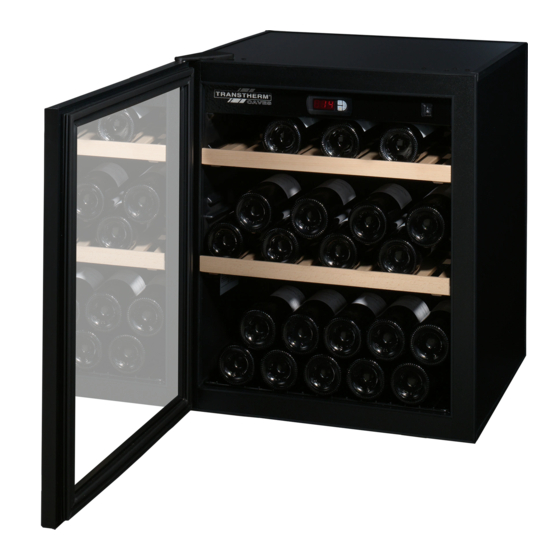 Transtherm Caves Wine cabinet Technical Manual And Instructions For Use