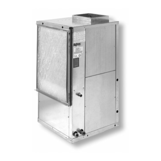 McQuay FDD Series Installation & Maintenance Data