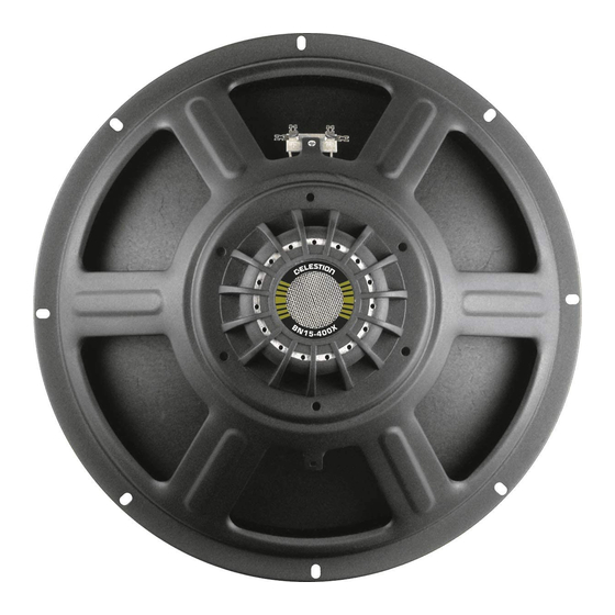 Celestion Green Label Series BN15-400X Specifications