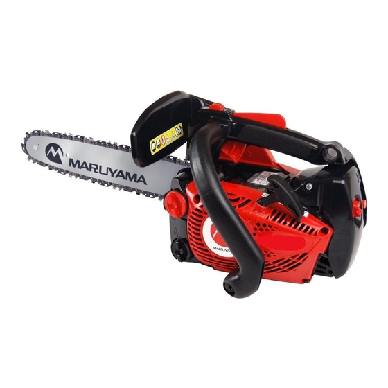 User Manuals: Maruyama MCV31T Gas Chainsaw