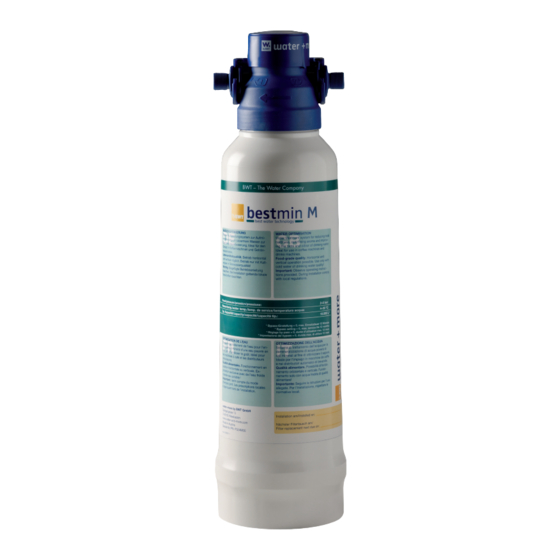 BWT water + more bestmin M Installation And Operating Instructions Manual