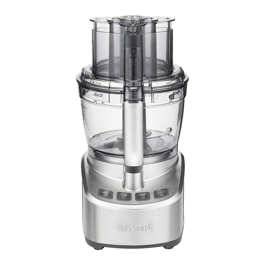 Cuisinart SFP13 Stainless Steel 13Cup Food Processor Manual