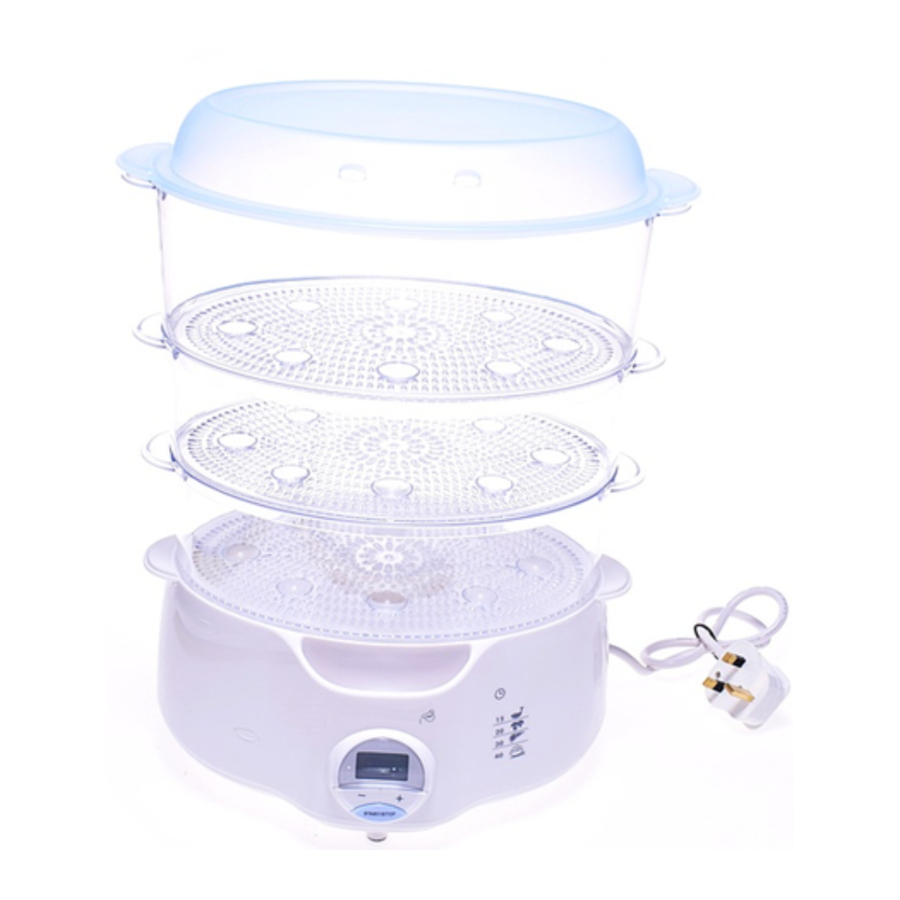 Tesco 3TDS08 3Tier Steamer With Digital Control Manual ManualsLib