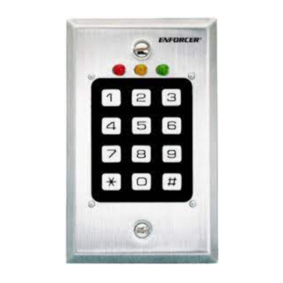 ENFORCER SK983A, SK983A100 Digital Access Keypad Manual ManualsLib
