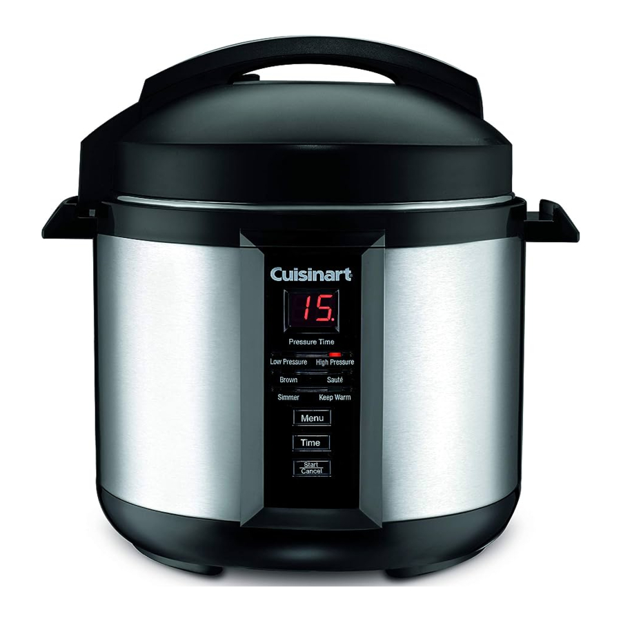 Cuisinart CPC400 Series Electric Pressure Cooker Manual ManualsLib