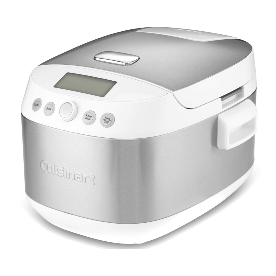 Cuisinart FRC1000 Rice and Grain Multicooker Manual ManualsLib