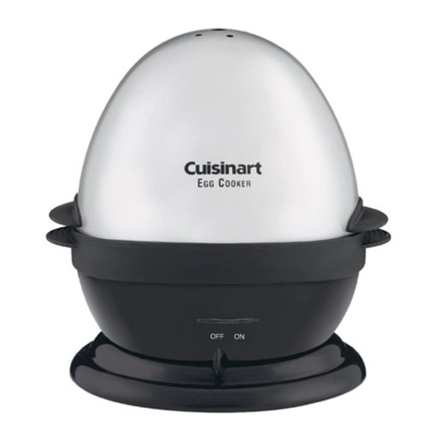 Cuisinart CEC7 Egg Cooker Manual ManualsLib